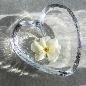 Simon Pearce | Heart Trinket, Glass Jewelry Dish